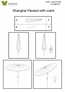 Brugsanvisning Sorara Shanghai Parasol