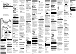 Manuál Sony ICF-CD831 Rádio s alarmem