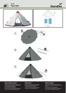 Handleiding Skandika Tipii 250 Tent