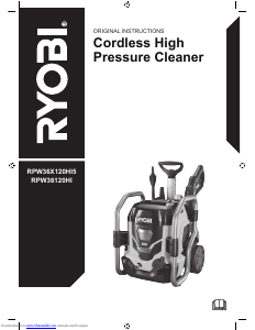 Manual Ryobi RPW36X120HI5 Pressure Washer