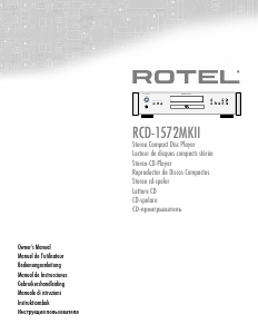 Manual Rotel RCD-1572MKII CD Player