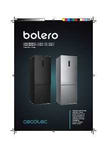 Mode d’emploi Cecotec Bolero CoolMarket Combi 495 Dark E Réfrigérateur combiné