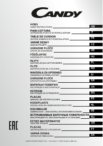 Mode d’emploi Candy CH64CCB/4U2 Table de cuisson