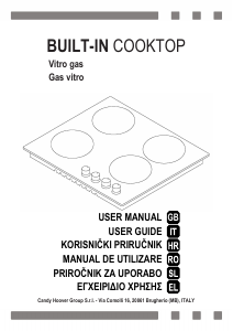 Manuale Candy CMG2V2BG/1 Piano cottura