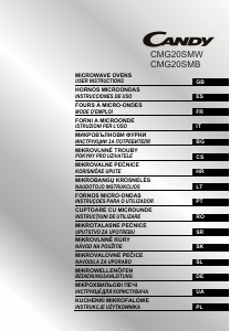 Manuál Candy CMG20SMW Mikrovlnná trouba