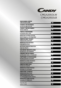 Manuale Candy CMGA20SDLB Microonde