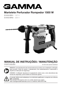 Manual Gamma G1953/BR2 Martelo perfurador
