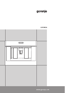 Návod Gorenje CMA9200UX Kávovar