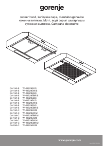 Návod Gorenje WHU529EBR/S Digestor