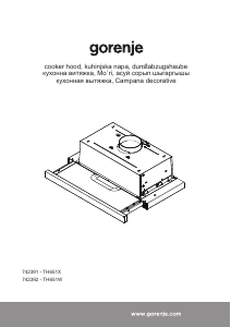 Manual Gorenje TH651X Cooker Hood