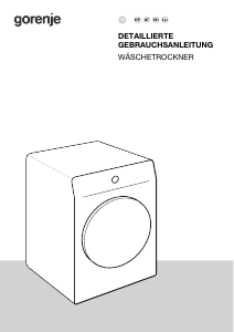 Bedienungsanleitung Gorenje DNE82/GN Trockner