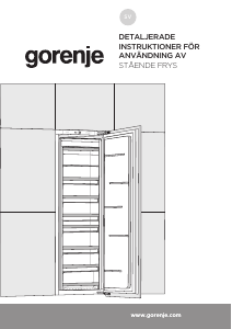 Bruksanvisning Gorenje FNI418EE1 Frys