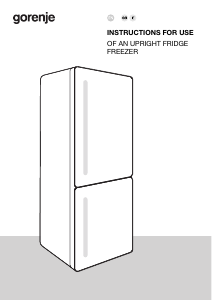 Manual Gorenje NRKP61EA2XL4 Fridge-Freezer