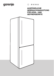 Bedienungsanleitung Gorenje NRC619BSXL4 Kühl-gefrierkombination