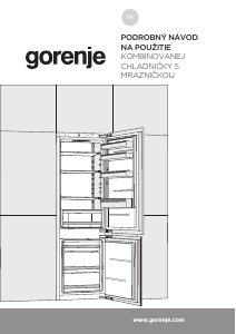 Návod Gorenje RKI418FE0 Chladnička s mrazničkou