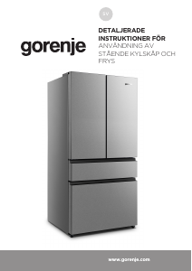 Bruksanvisning Gorenje NRM818EUX Kyl-frys