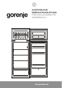 Bedienungsanleitung Gorenje RFI412EP1 Kühl-gefrierkombination