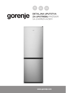 Priručnik Gorenje NRK619EPXL4 Frižider – zamrzivač