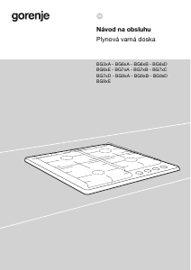 Návod Gorenje G642AB Pánt