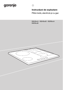 Manual Gorenje GCE691BSC Plită