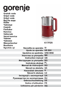 Manual Gorenje K17FER Kettle