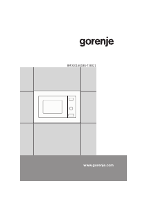 Bedienungsanleitung Gorenje BMX201AG1BG Mikrowelle