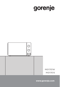 Manual Gorenje MO17E1W Cuptor cu microunde