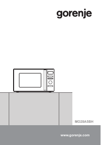 Manual Gorenje MO28A5BH Cuptor cu microunde