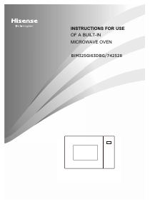 Manual Gorenje BIM325GI63DBG Cuptor cu microunde