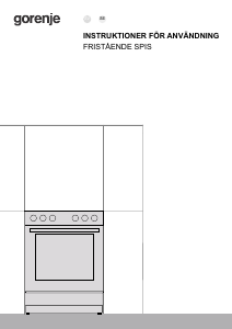 Bruksanvisning Gorenje GG5A11WH Spis