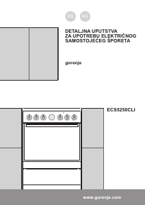 Priručnik Gorenje ECS5250CLI Raspon