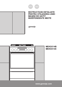 Manual Gorenje MEKS514X Aragaz