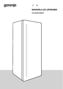 Priročnik Gorenje R619EAXL6 Hladilnik