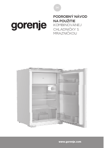 Návod Gorenje RBI409EP1 Chladnička