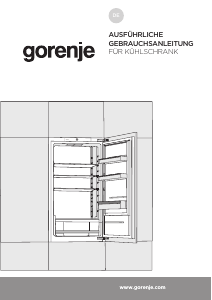 Bedienungsanleitung Gorenje RI209EE1 Kühlschrank