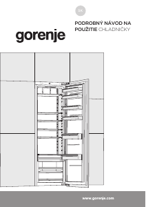 Návod Gorenje RI418EE0 Chladnička