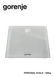 Manual Gorenje OT180LBW Scale