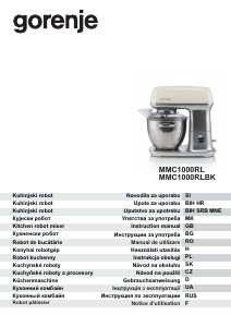 Návod Gorenje MMC1000RLBK Kuchynský mixér