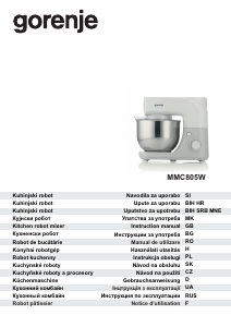 Manual Gorenje MMC805W Mixer cu vas
