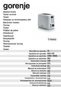 Bedienungsanleitung Gorenje T700XG Toaster