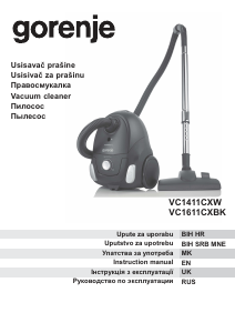Manual Gorenje VC1411CXW Vacuum Cleaner