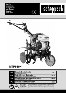 Handleiding Scheppach MTP860H Cultivator