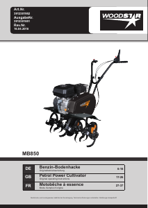 Mode d’emploi Scheppach MB850 Cultivateur