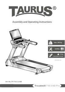 Handleiding Taurus T10.5 HD Pro Loopband