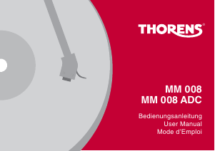 Handleiding Thorens MM 008 Versterker