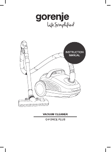 Brugsanvisning Gorenje VCEA22GPLBKCY Støvsuger
