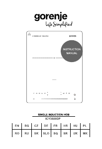 Instrukcja Gorenje ICY3500DP Płyta do zabudowy