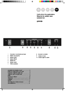 Manual Gorenje GI520E15X Maşină de spălat vase