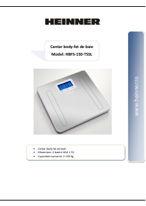 Manual Heinner HBFS-150-TSSL Scale