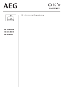Instrukcja AEG KKB894500B Ekspres do kawy